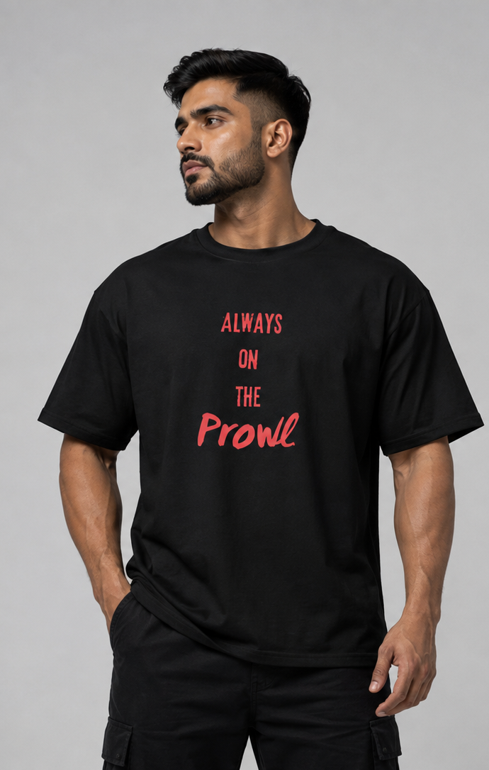 SIVO TIGER & PREY GRAPHIC TEE 200 GSM oversized graphic T-shirt