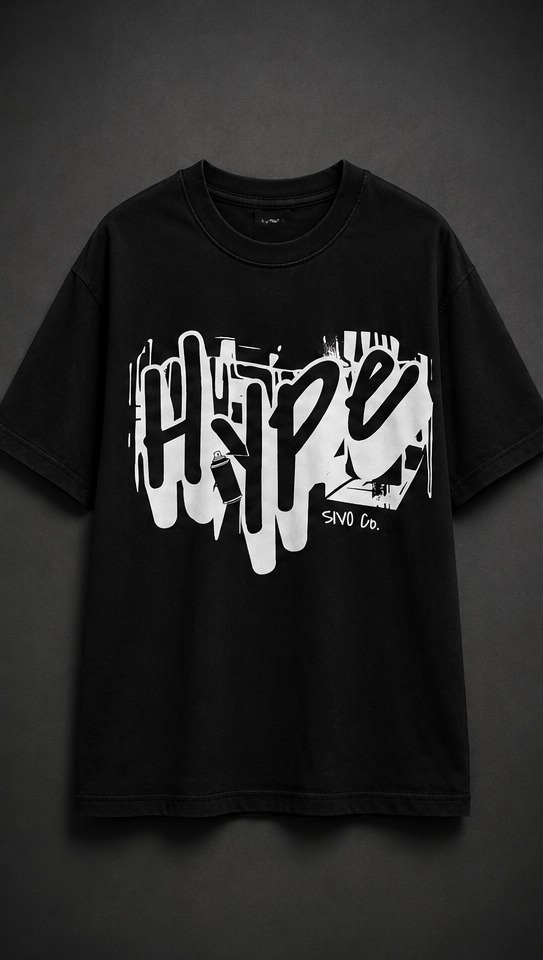 SIVO HYPE CULT 200 GSM oversized graphic T-shirt